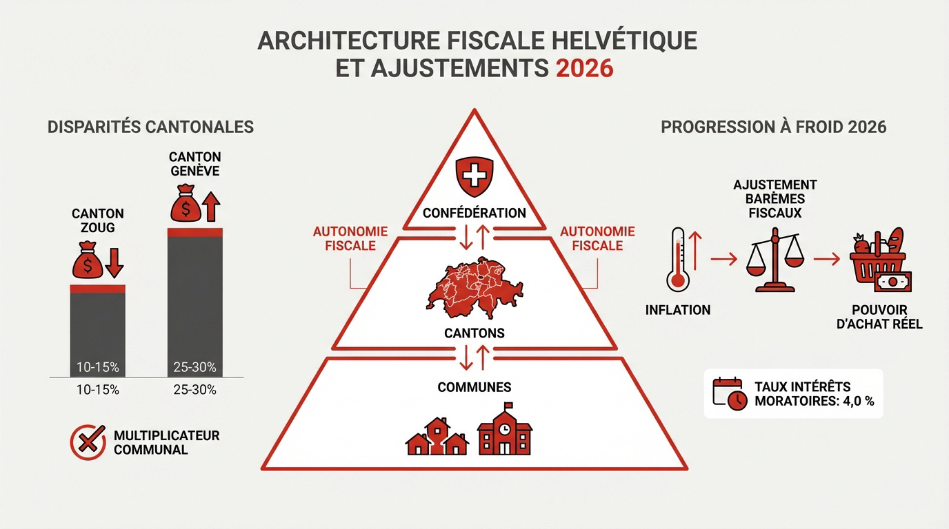 Architecture fiscale helvétique et ajustements 2026