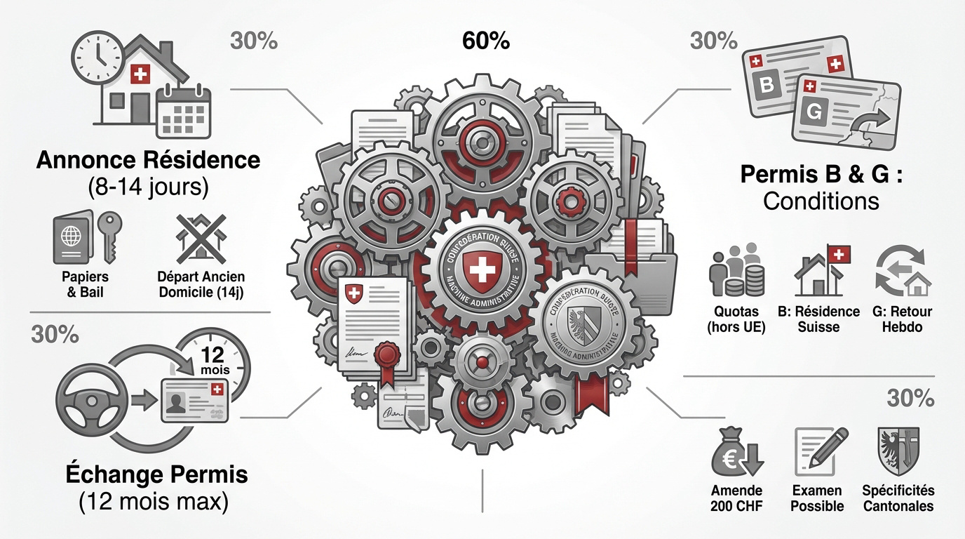 Formalités et permis de séjour pour l'expatriation en Suisse