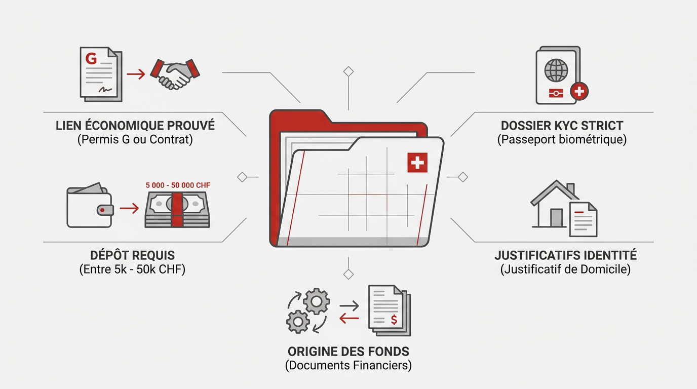 Documents requis pour l'ouverture d'un compte bancaire en Suisse
