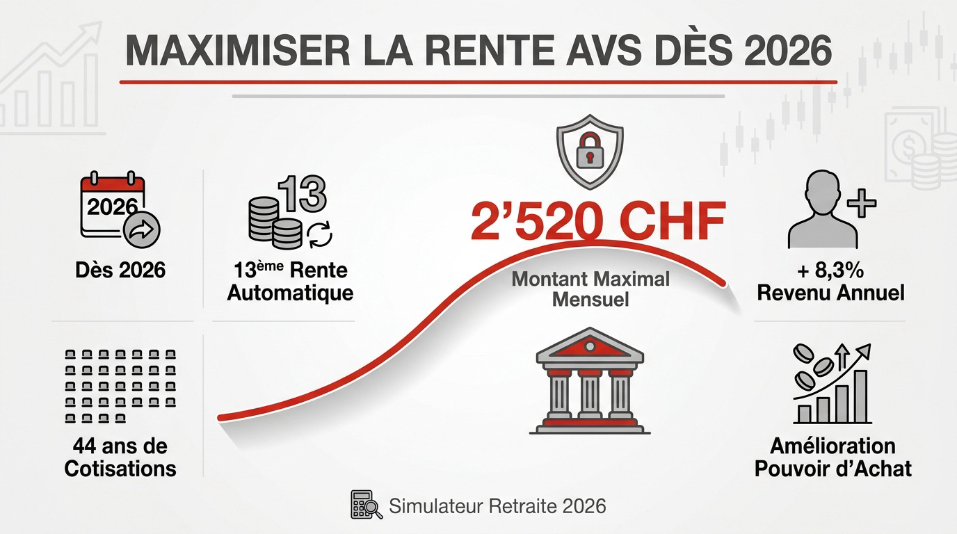 Stratégies pour optimiser sa retraite AVS en Suisse dès 2026