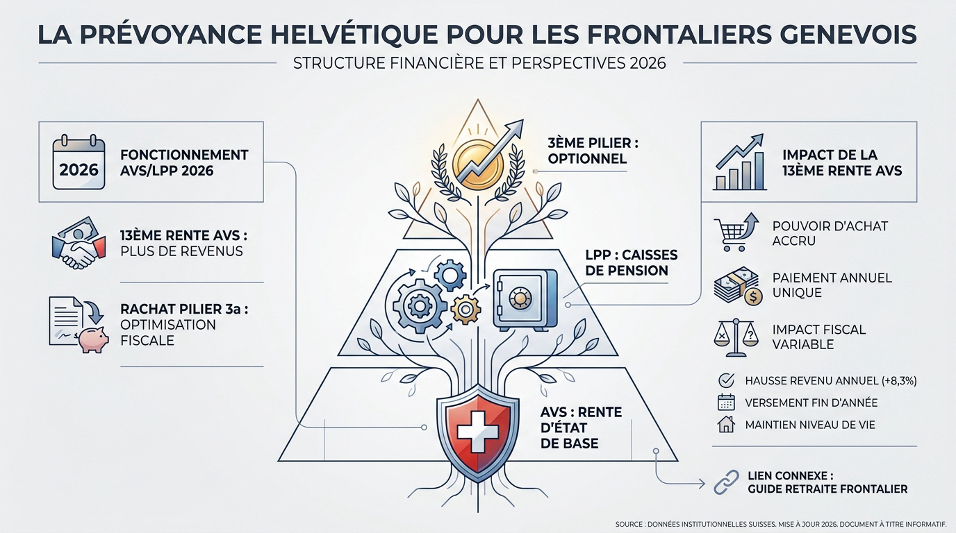 Analyse des piliers de la retraite suisse pour les travailleurs frontaliers à Genève