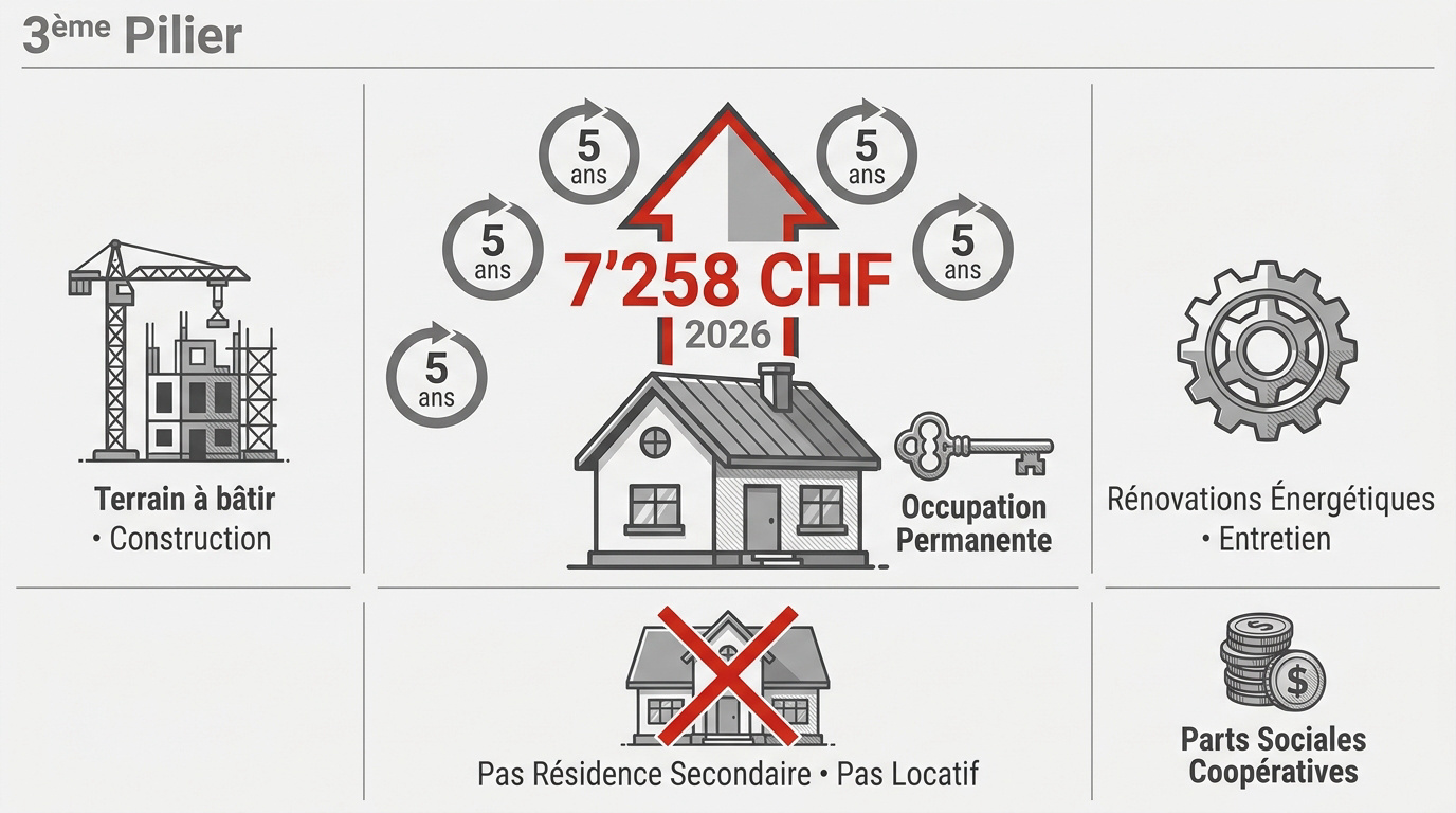 Stratégies de financement immobilier avec le 3ème pilier en Suisse