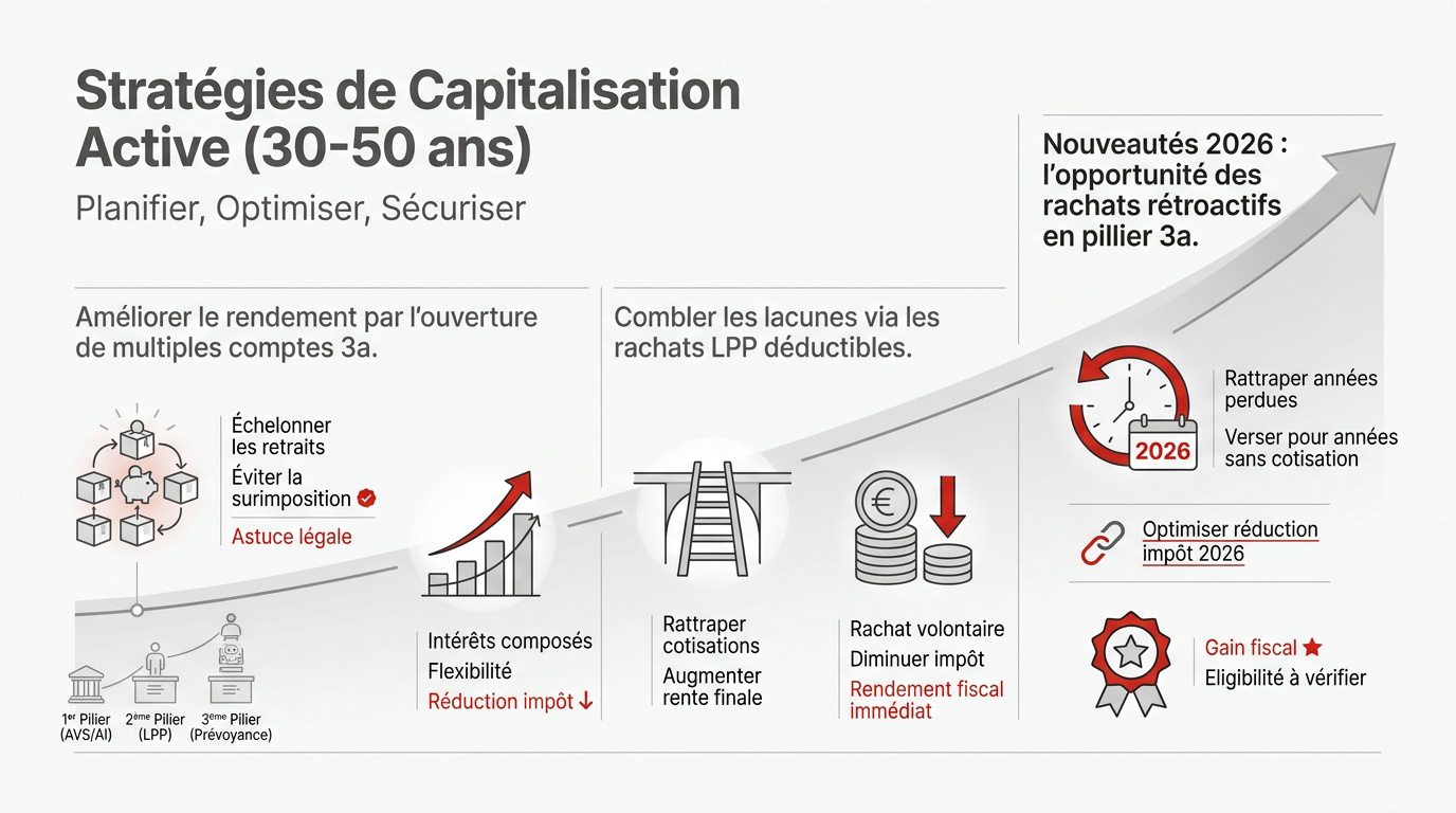 Planification financière et épargne retraite pour les 30 à 50 ans en Suisse