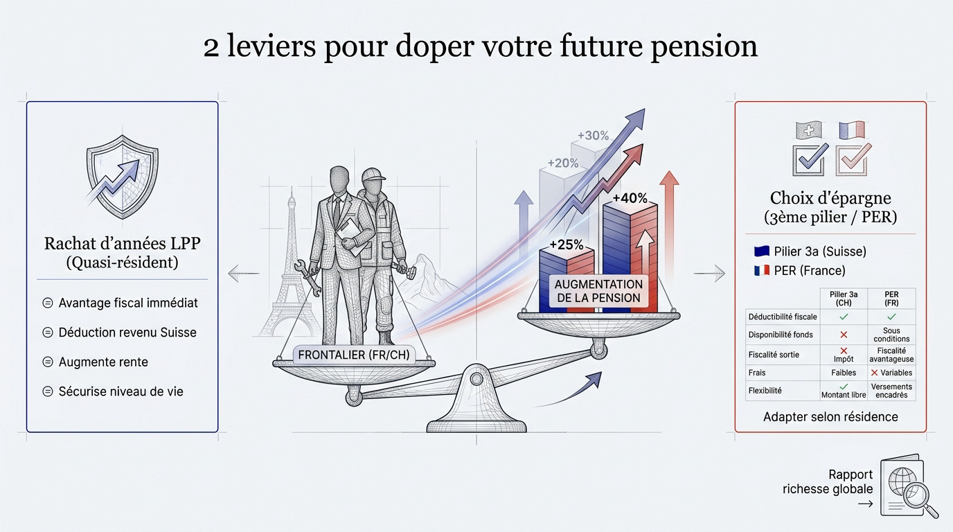 Optimisation de la retraite et prévoyance pour frontalier suisse