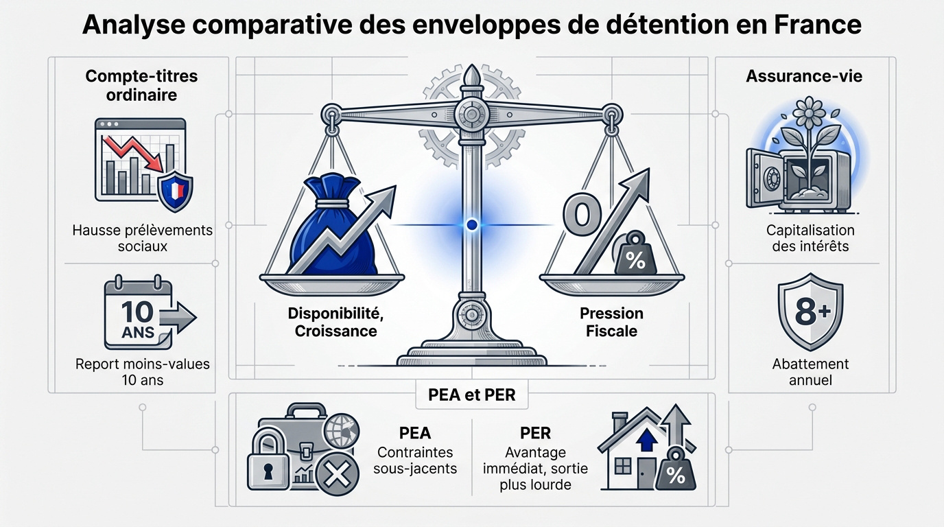 Comparatif des enveloppes fiscales françaises pour produits structurés