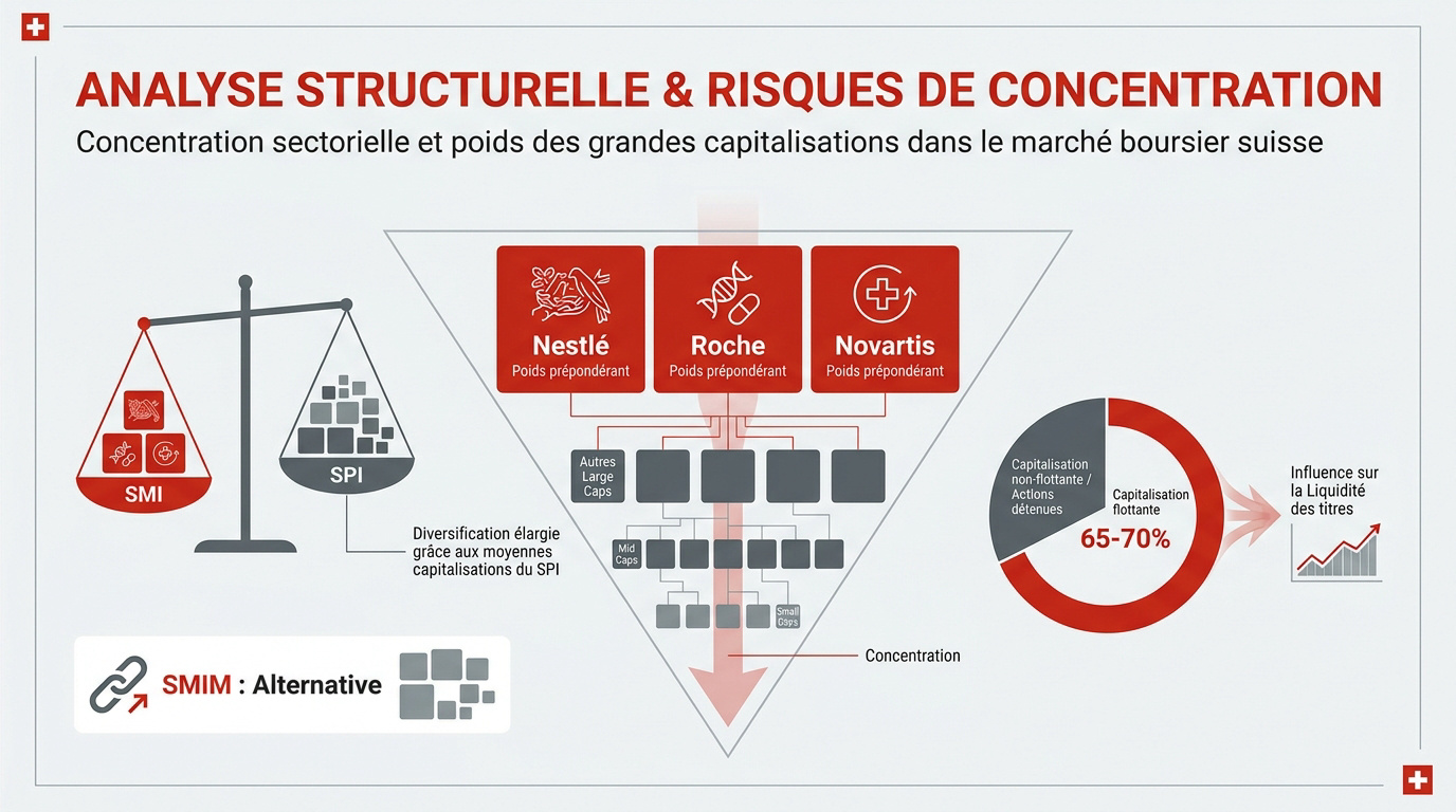 Analyse comparative de la concentration des indices boursiers suisses SMI et SPI