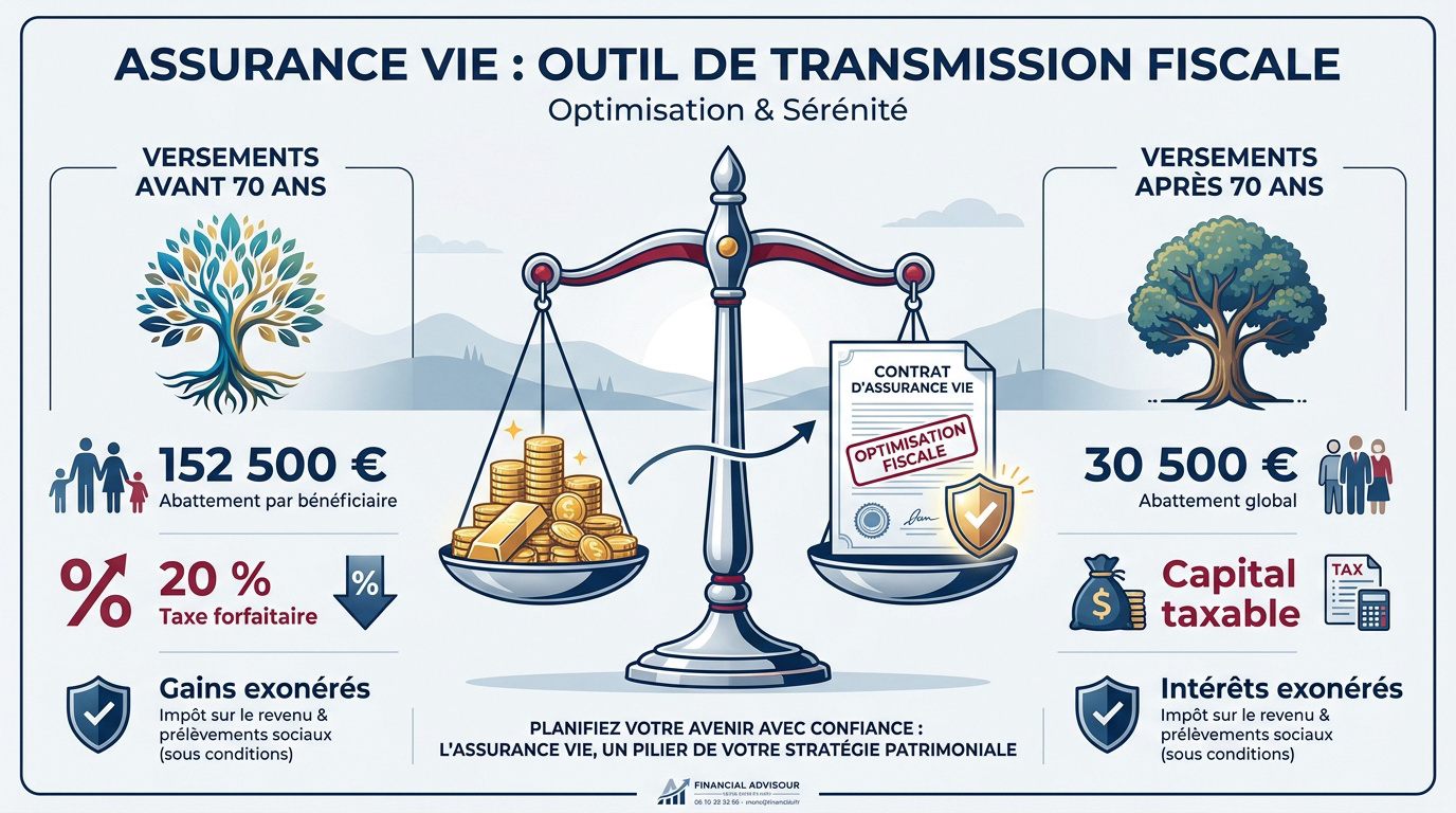 Optimisation fiscale et transmission via l'assurance vie