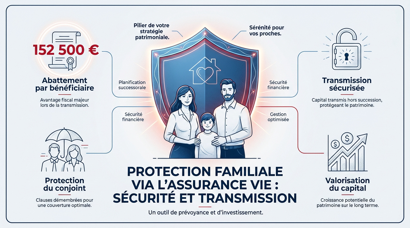 Représentation de la sécurité financière et de la transmission patrimoniale familiale via l'assurance vie