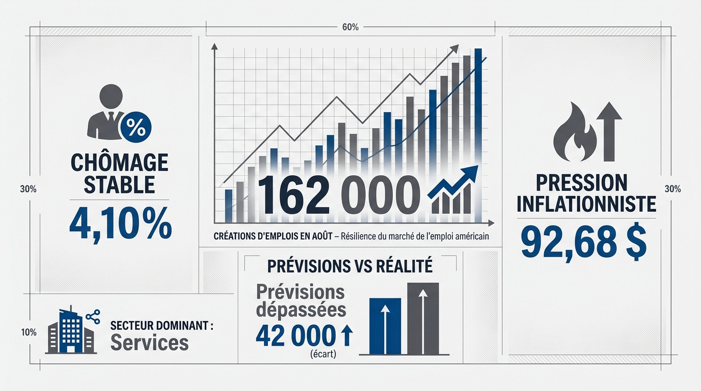 Graphique illustrant la résilience du marché de l'emploi aux États-Unis