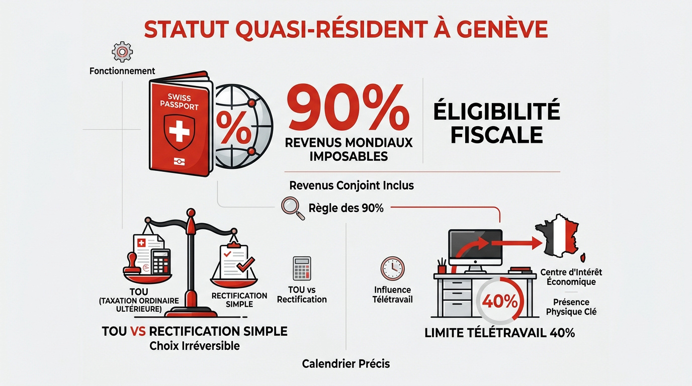 Optimisation fiscale et statut de quasi-résident à Genève pour les frontaliers