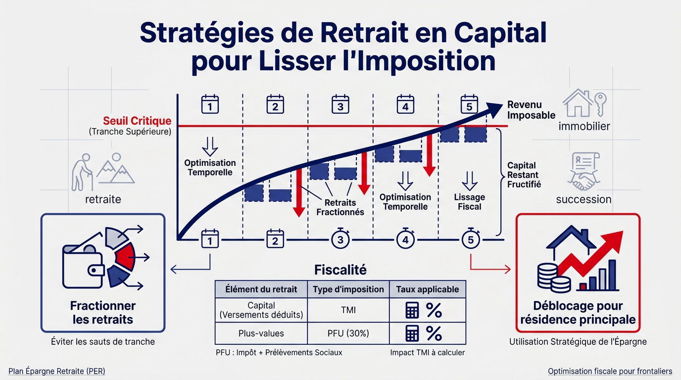Stratégies d'optimisation fiscale pour la sortie en capital d'un PER